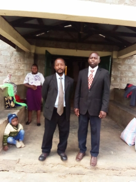 Pastors Meshach and James of Emmanuel church in Kangundo fellowship