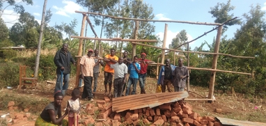 Building temporary Kanzalu Church