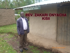 Pastor Zakari Onyacha at Nyabitunwa Evangelical Church